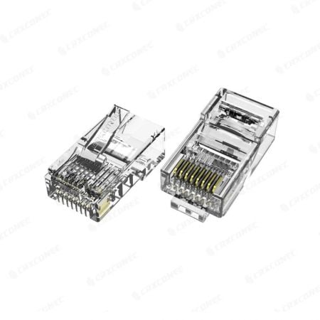 Cat.5E UTP Modular Plug RJ45 Connector With 2 Prongs Contact Blades